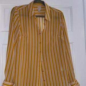 Long sleeve sheer blouse